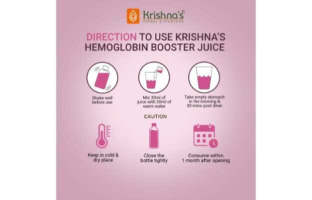 Krishnas Herbal Ayurveda Hemoglobin Booster Juice Ml In Hindi