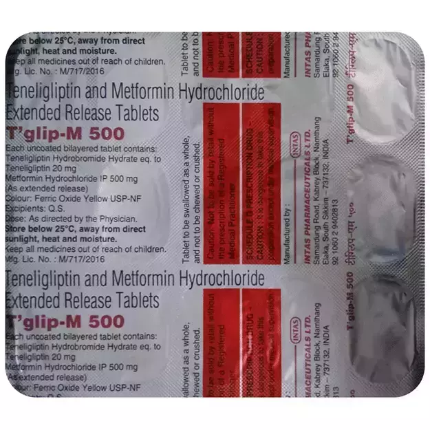 T Glip M 500 Tablet ER (15)