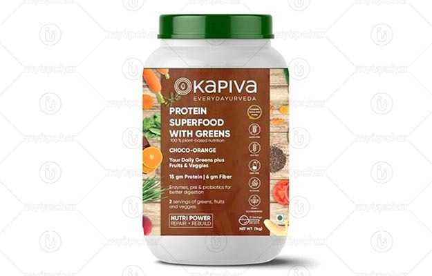 Kapiva Protein Superfood with Greens Choco Orange