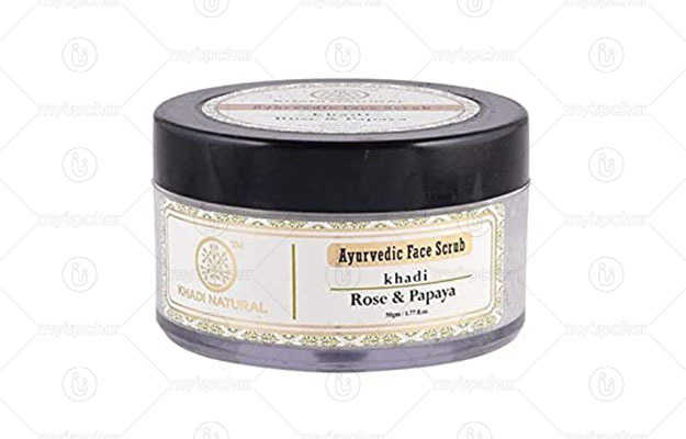 Khadi Naturals Ayurvedic Rose & Papaya Face Scrub
