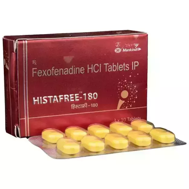 Histafree 180 Mg Tablet