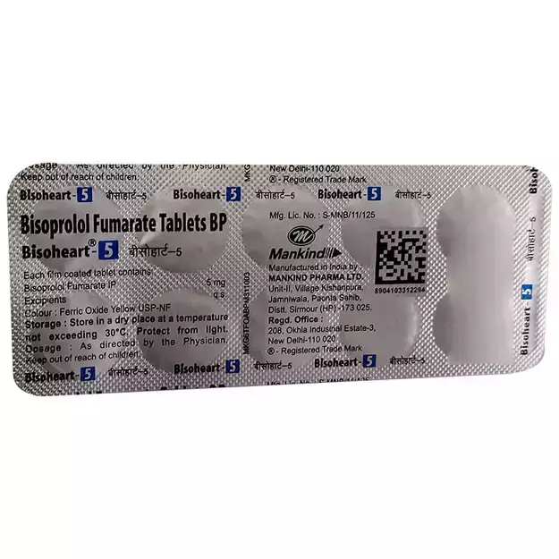 Bisoheart 5 Mg Tablet