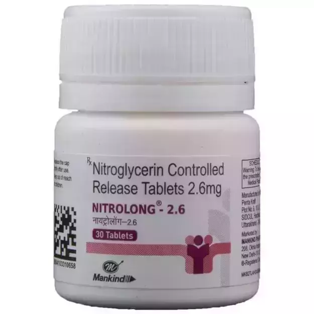 Nitrolong 2.6 Mg Tablet (30)