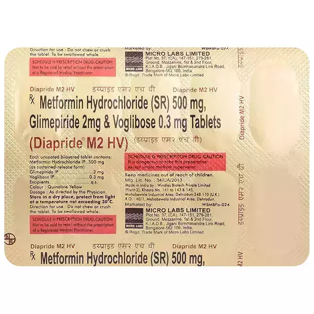Diapride M2 HV Tablet SR (10)
