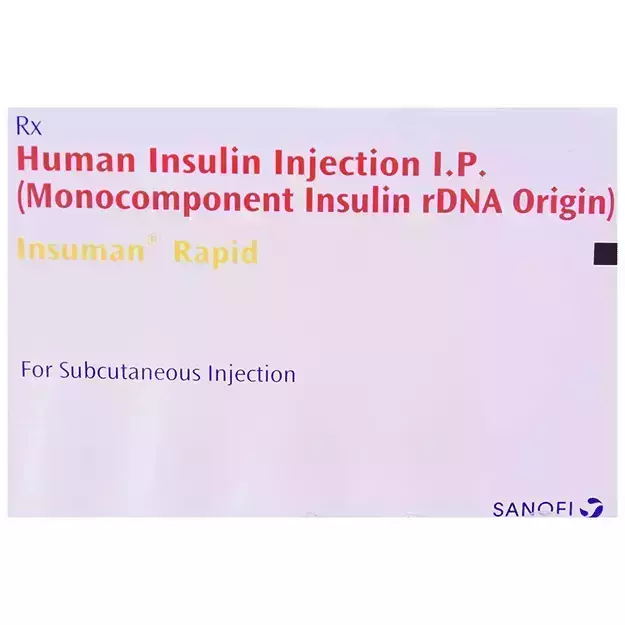 Insuman Rapid 100 Solution for Injection