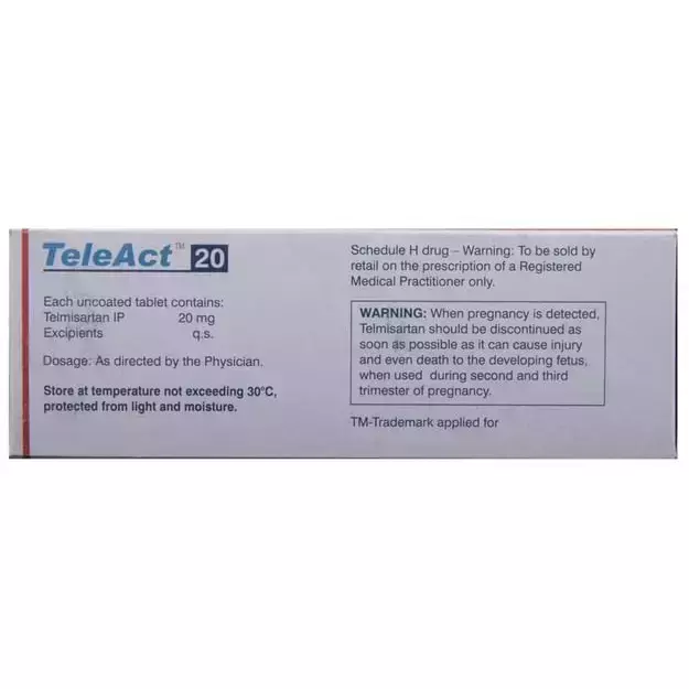 Teleact 20 Tablet In Hindi की जानकारी, लाभ, फायदे, उपयोग, कीमत, खुराक ...