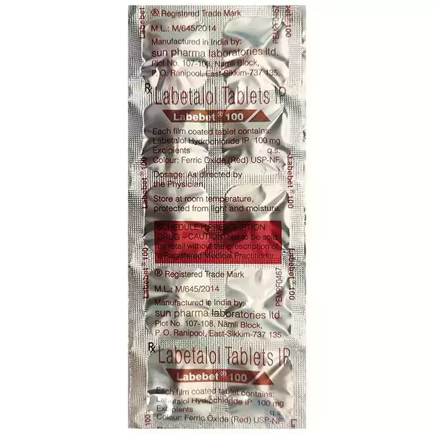 Labetalol 100 mg Tablet Gravidol