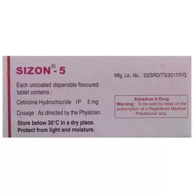 Sizon 5 Tablet Uses Price Dosage Side Effects Substitute Buy Online Sizon 5 Tablet Uses Price Dosage Side Effects Substitute Buy Online