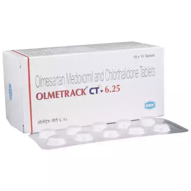 Olmetrack CT 20 Mg/6.25 Mg Tablet