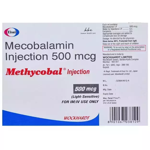 Methycobal 500 Mcg Injection