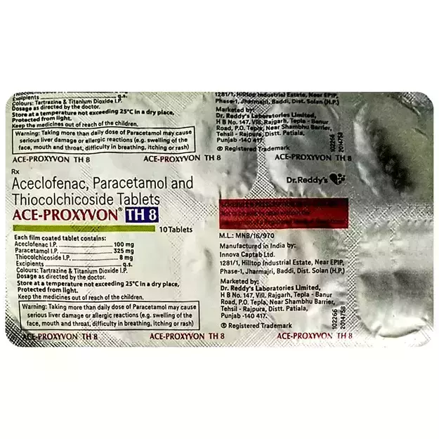 Ace Proxyvon TH 8 Mg Tablet