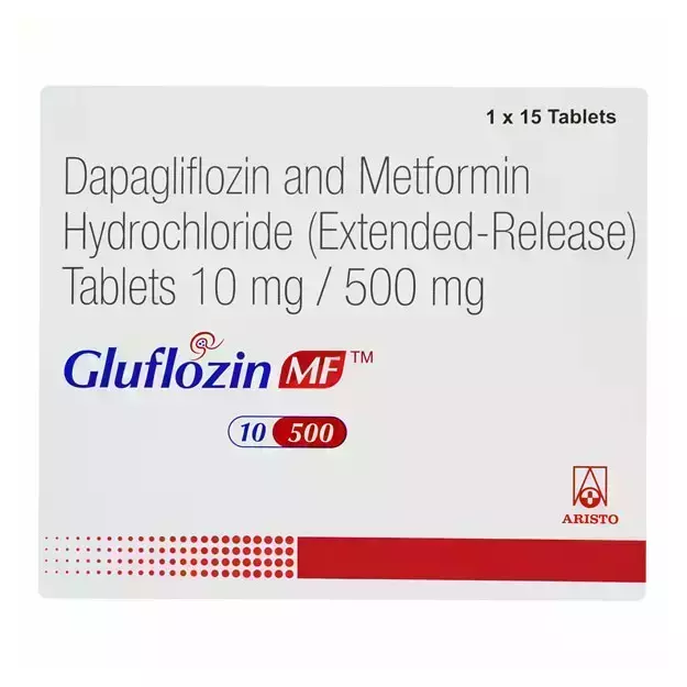 Gluflozin MF 10mg/500mg Tablet (15)