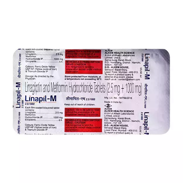 Linapil M 2.5/1000 Tablet (10)