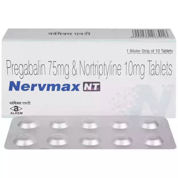 Nervmax NT 75mg/10mg Tablet (10)
