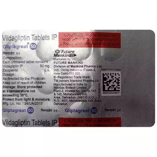 Gliptagreat 50 Tablet (15)