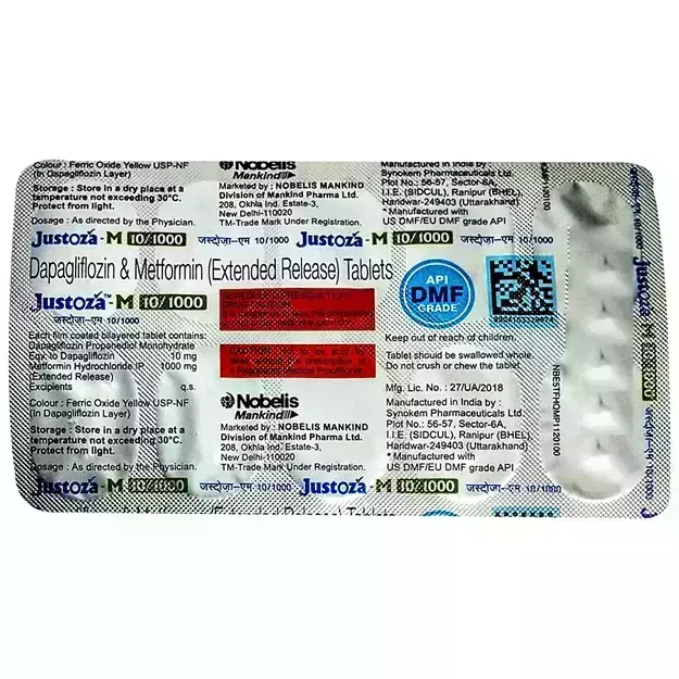 Justoza M 10/1000 Tablet ER (10)