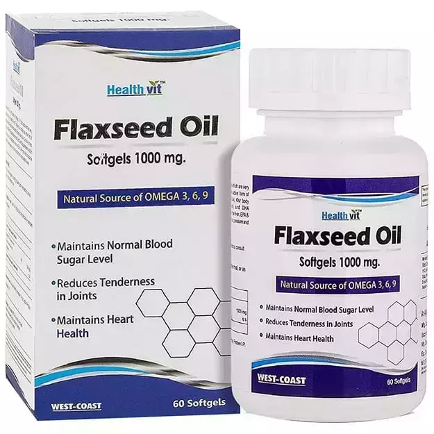 HealthVit Flaxseed Oil 1000mg Softgel (60)