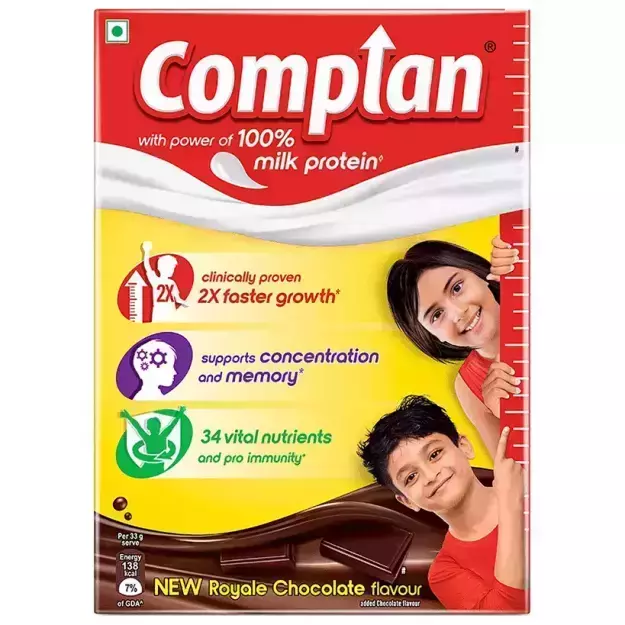 Complan Nutrition and Health Drink Royale Chocolate Refill 200gm