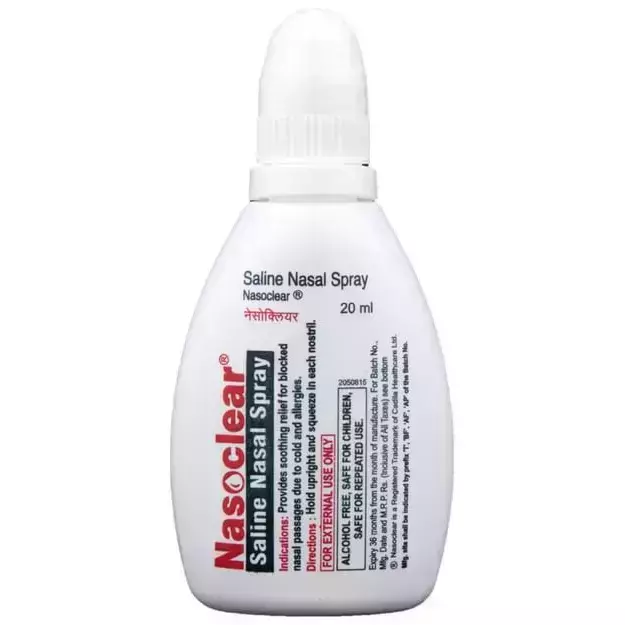 Nasoclear Saline Nasal Spray 20ml
