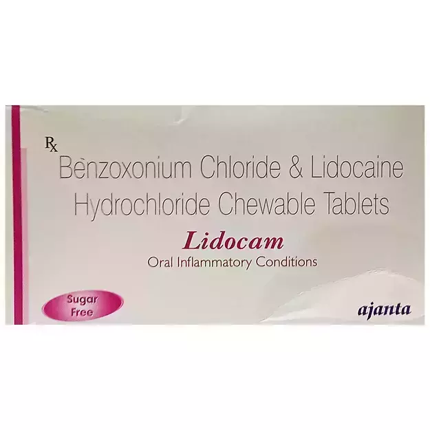 Lidocam Chewable Tablet Sugar Free (15)