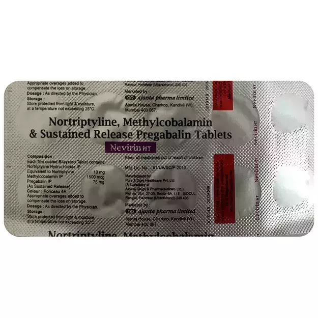 Nevirin NT 75mg/10mg/1500mcg Tablet (10)