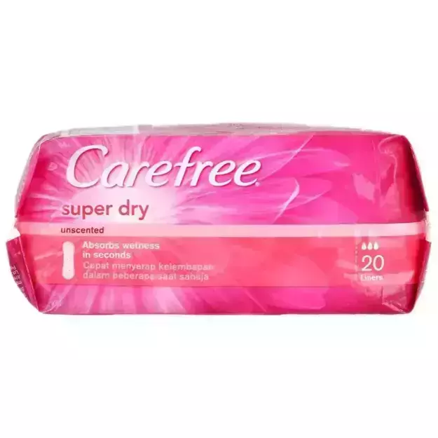Carefree Super Dry Unscented Panty Liners (20)