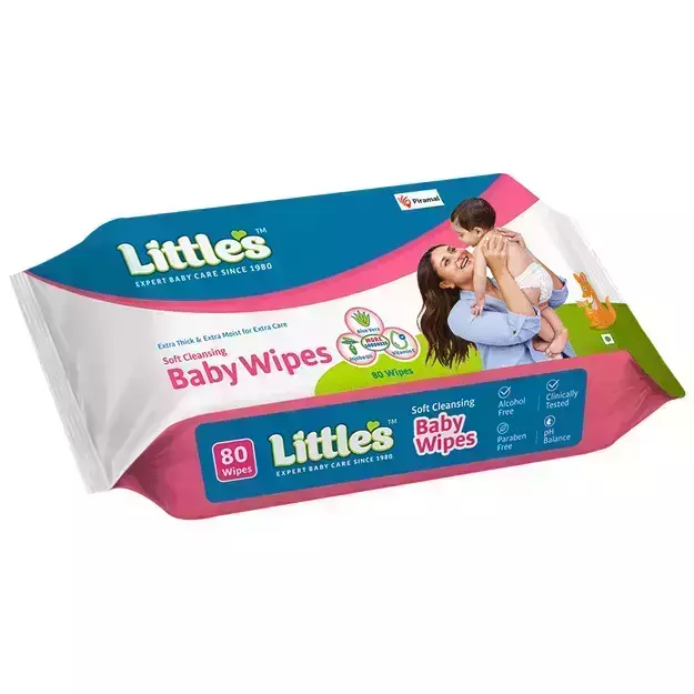 Littles Soft Cleansing Baby Wipes (80)