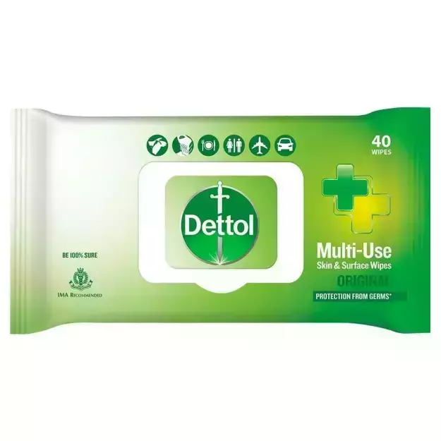 Dettol Multi Use Original Skin & Surface Wipes (40)