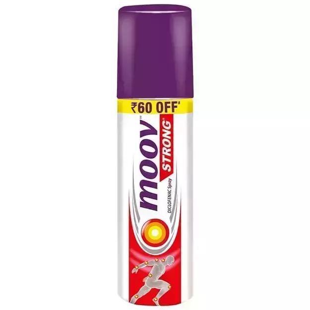 Moov Strong Diclofenac Spray Red 55gm