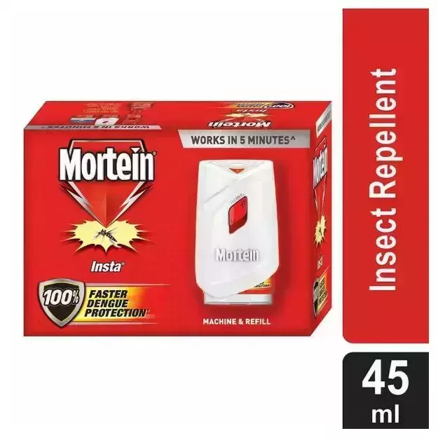 Mortein Insta Mosquito Repellent Machine & Refill 45ml