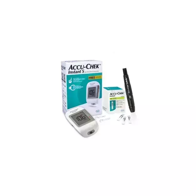 ACCU-CHEK Instant S Blood Glucometer Kit