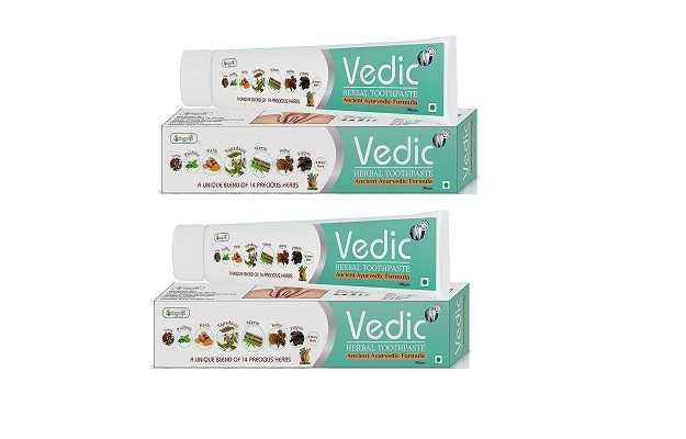 Vringra Vedic Herbal Toothpaste For Shiny Teeth Fluoride Free Toothpaste