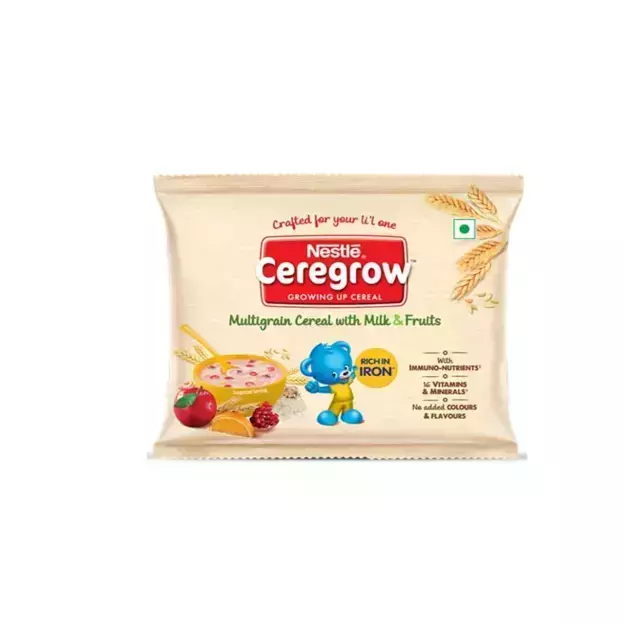 Nestle Ceregrow Multigrain Cereal Milk and Fruits 50gm