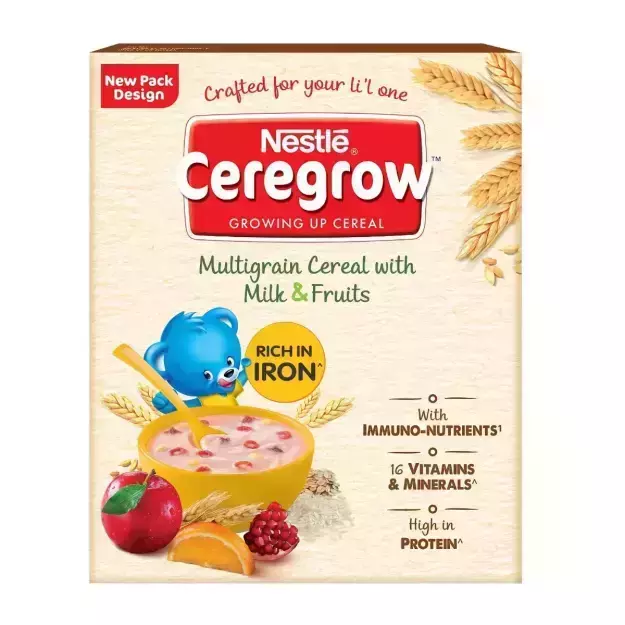 Nestle Ceregrow Multigrain Cereal Milk and Fruits Refill  300gm