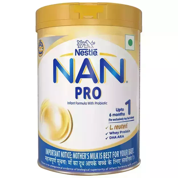 Nestle Nan Pro 1 Infant Formula Powder Upto 6 Months with Probiotics 400gm
