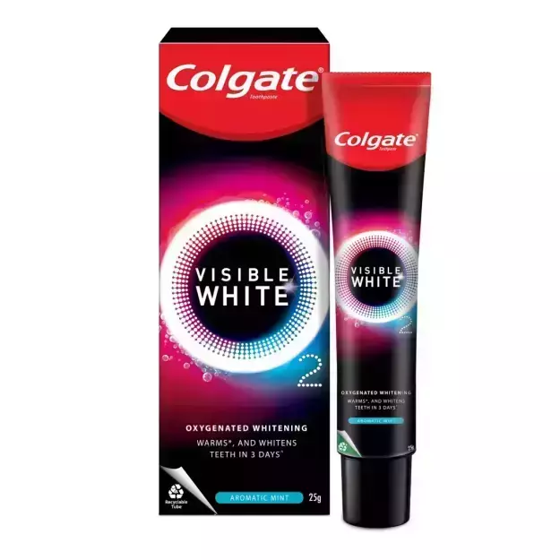 Colgate Visible White Aromatic Mint Toothpaste 25gm