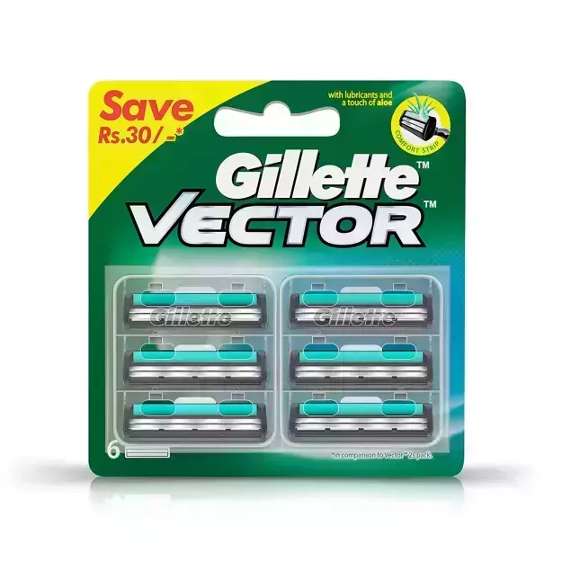 Gillette Vector Plus Cartridge (6)