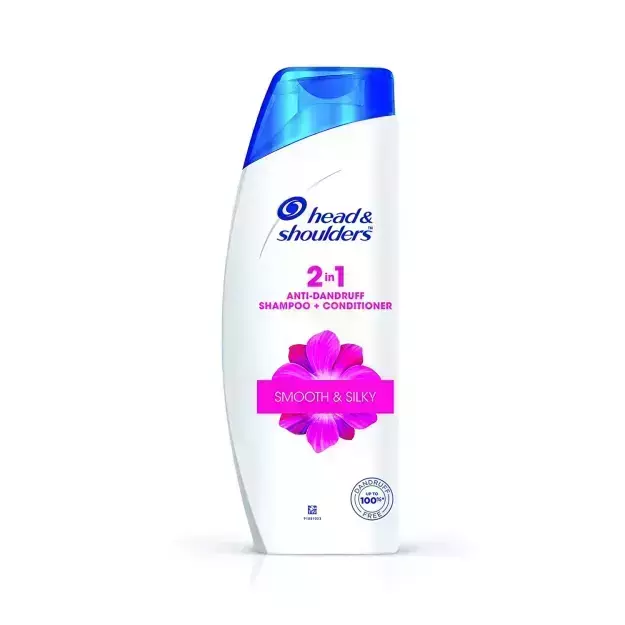 Head & Shoulders 2 In 1 Smooth And Silky Anti Dandruff Shampoo + Conditioner 180ml