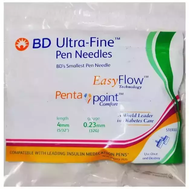 BD Ultra-Fine Pen Needle 4mm (5)