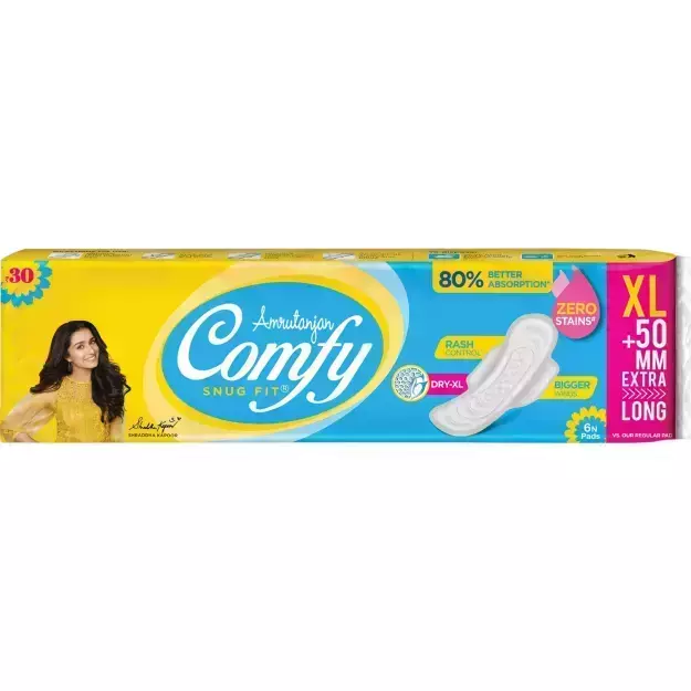 Amrutanjan Comfy Snug Fit Dry Pads XL (6)