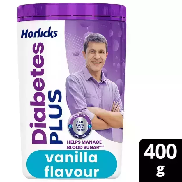 Horlicks Diabetes Plus Vanilla Powder 400gm Refill