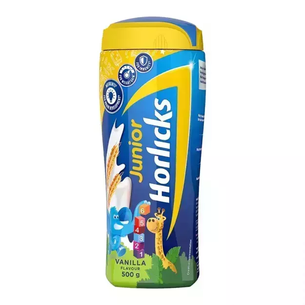 Horlicks Junior Vanilla Flavour Nutrition Drink Powder 500gm