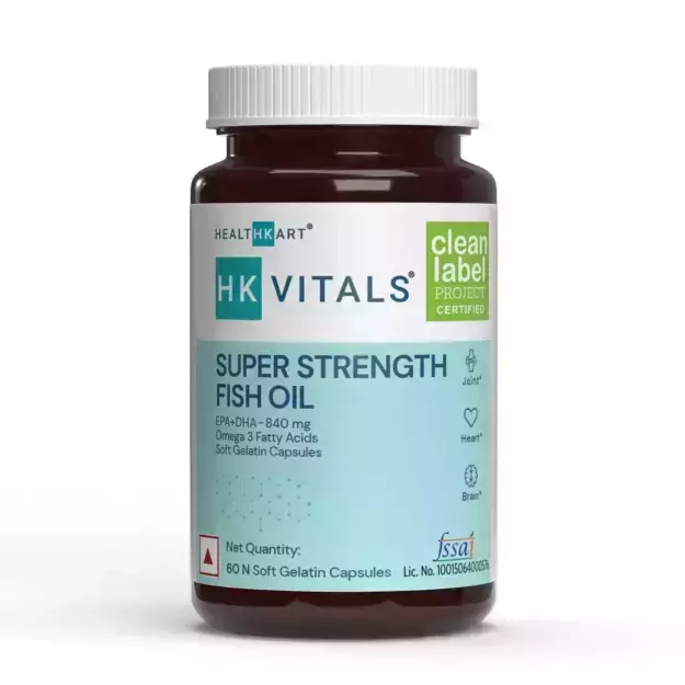 HealthKart HK Vitals Super Strength Fish Oil Capsule (60)