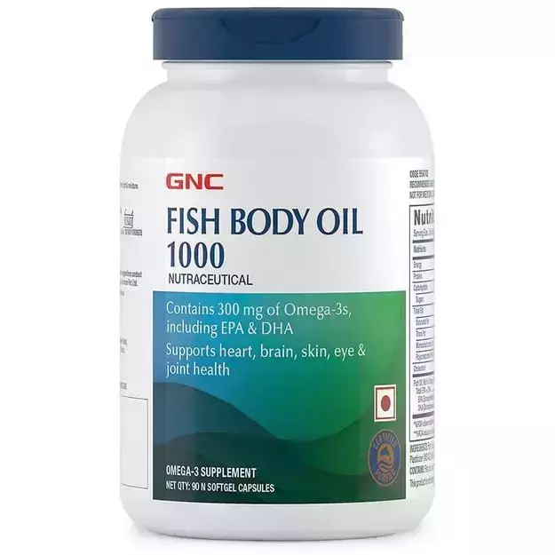 GNC Fish Body Oil 1000 Softgel Capsule (90)