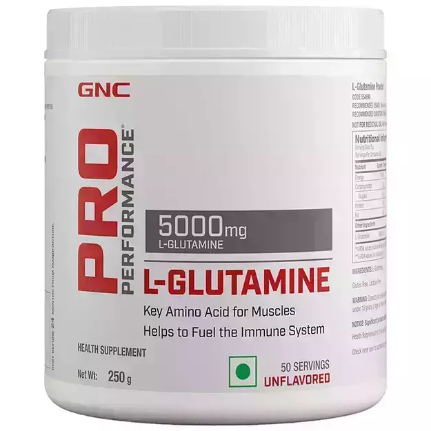 GNC Pro Performance L-Glutamine Powder Unflavoured 250gm