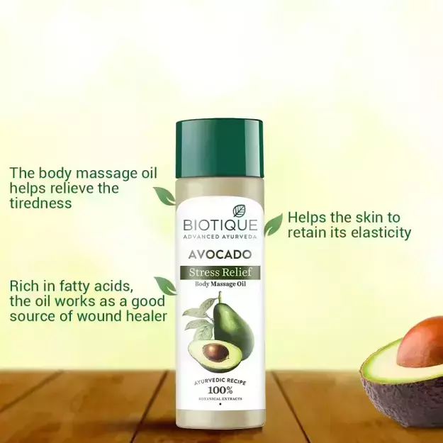 Biotique Avocado Stress Relief Oil 210ml
