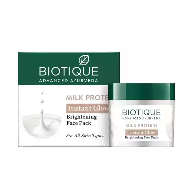 Biotique Milk Protein Instant Glow Brightening Face Pack 50gm