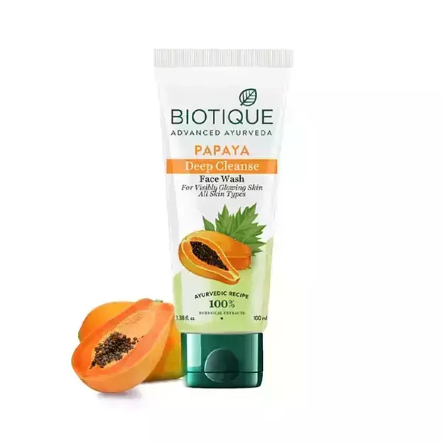 Biotique Papaya Deep Cleanse Tan Removal Face Wash 100ml