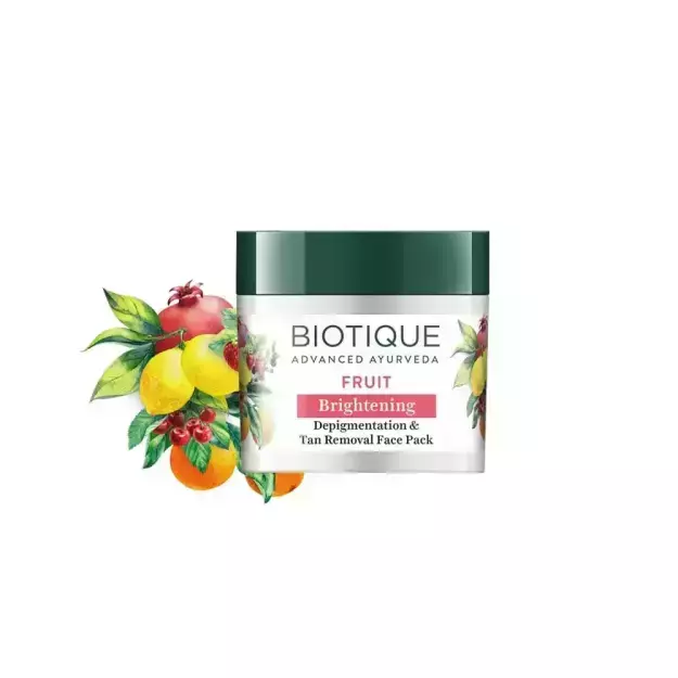 Biotique Fruit Brightening Depigmentation & Tan Removal Face Pack 75gm