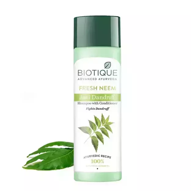 Biotique Fresh Neem Margosa Anti Dandruff Shampoo With Conditioner 120ml